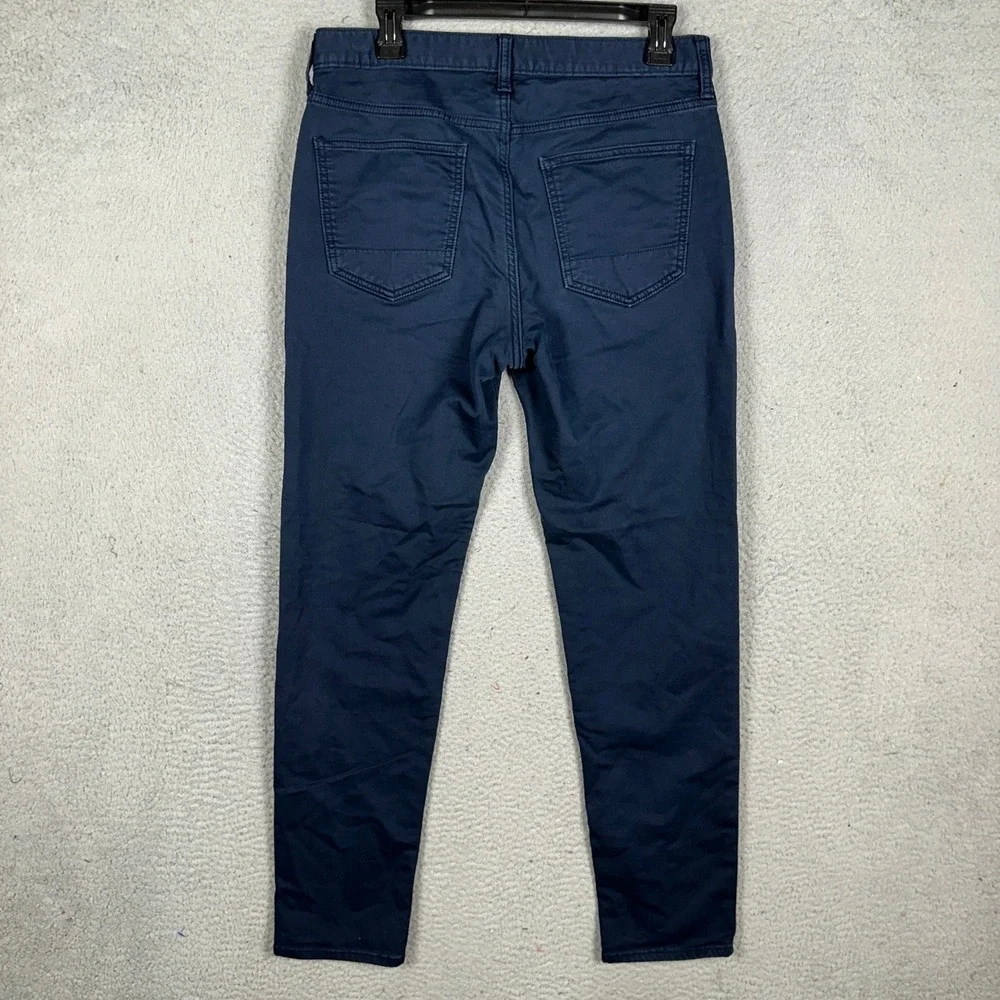 Banana Republic Travel Jean Men 31X32 Navy Blue Athletic Fit 5 Pocket Casual EUC